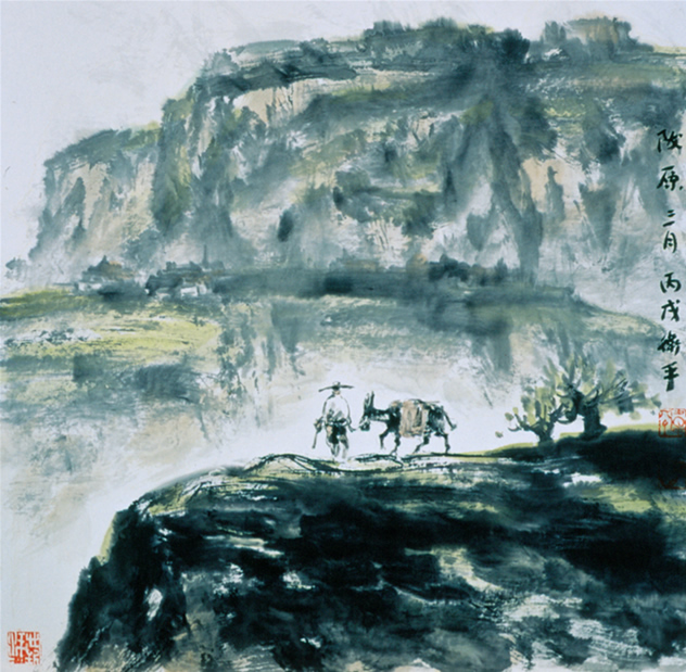 张卫平山水画作品（中国山水画艺术网）