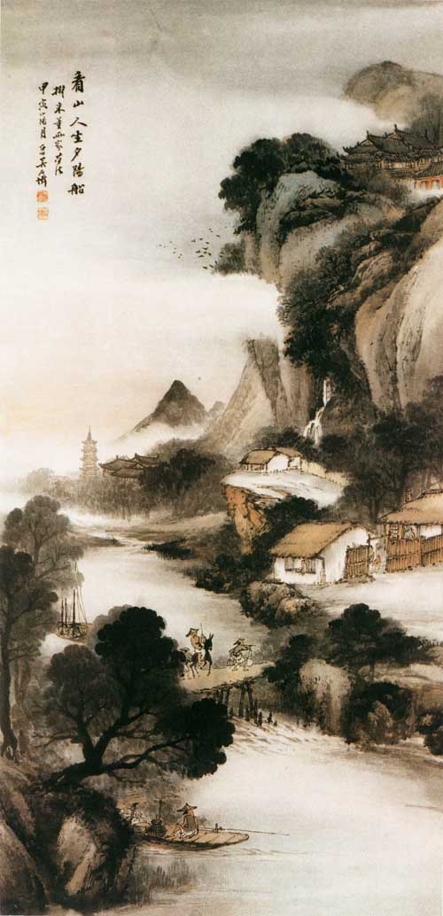 吴石仙山水画作品（中国山水画艺术网）