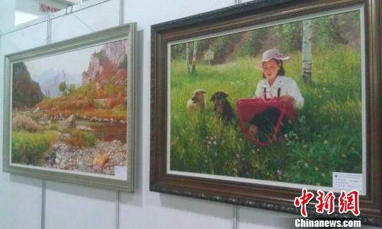 百位朝鲜艺术家美术作品亮相河北石家庄