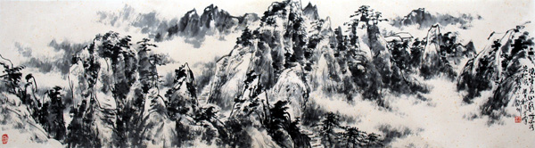 于峰山水画作品欣赏(中国山水画艺术网编辑)