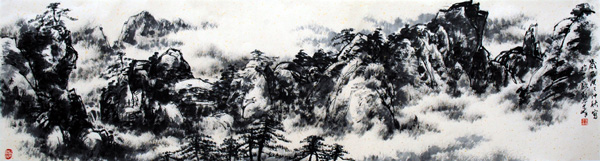 于峰山水画作品欣赏(中国山水画艺术网编辑)