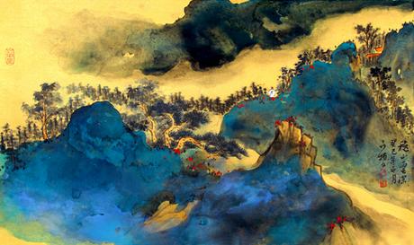 张大千再传弟子聂振文画展浙江杭州启幕