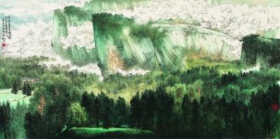 江苏省国画院在山东济南举办杨耀宁山水画展