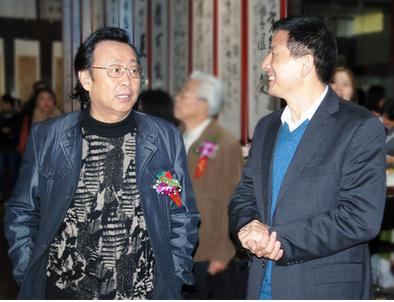 中国当代著名画家书法四条屏展在京开幕
