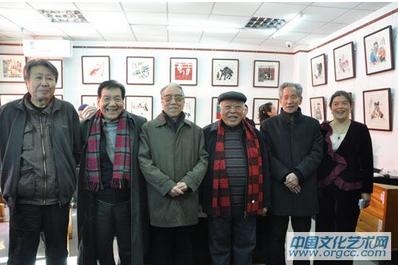 五老水墨小品展在京开幕