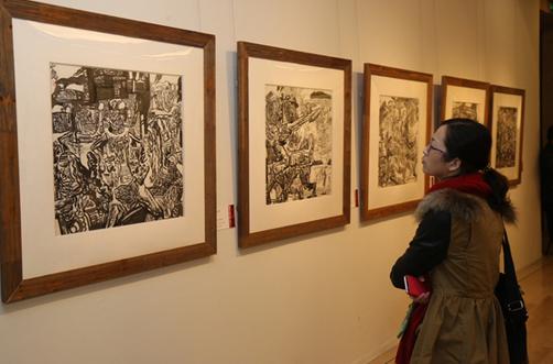 吕书峰中国人物画展北京中国美术馆开幕