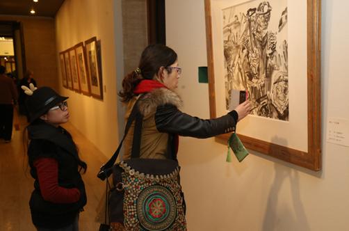 吕书峰中国人物画展北京中国美术馆开幕