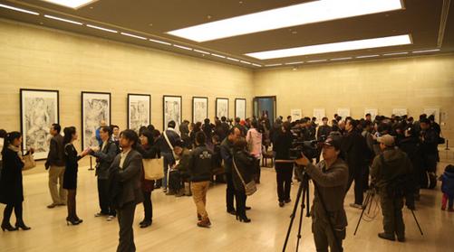 吕书峰中国人物画展北京中国美术馆开幕
