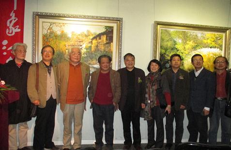潘鸿海、高而颐油画作品展浙江杭州开幕