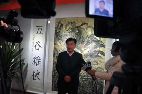 中国花鸟画写真展河北威县开幕