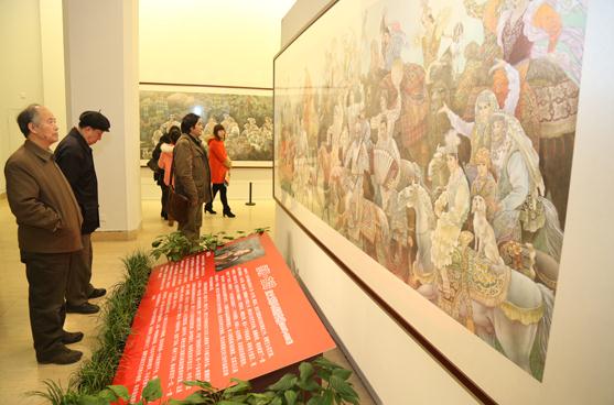 赵文元鞍马画新作展中国美术馆拉开帷幕