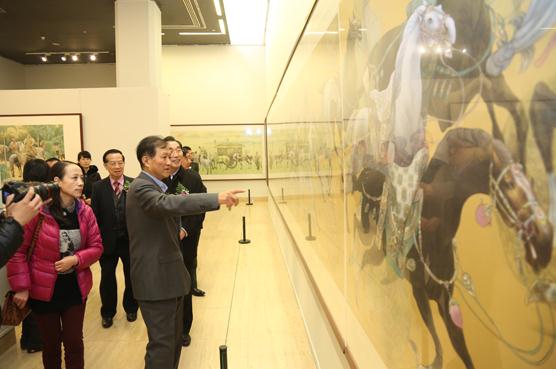 赵文元鞍马画新作展中国美术馆拉开帷幕