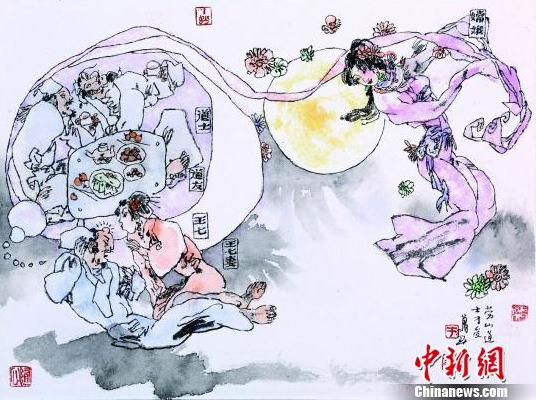 山东画家历时6年绘制500余幅聊斋全图