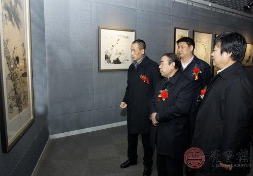 荷生刘波诗书画展陕西西安亮宝楼开幕