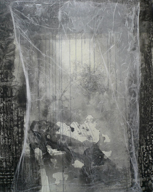 蒙.中国山水之一 Eclipse–Chinese Scenic-No.1 100+80 布面油画综合材料 mixed pigments on canvas 2008