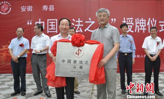 寿县被中国书法家协会授予“中国书法之乡”的称号