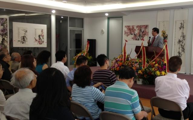 中国画家马金虎旧金山书画展硅谷开幕