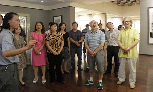 四川乐山·眉山首届中国画联展乐山文化馆开幕