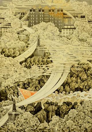 韩书力进藏40年绘画展 90余幅精品齐展现