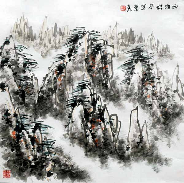 于峰山水画作品欣赏(中国山水画艺术网编辑)