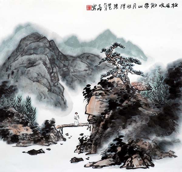 于峰山水画作品欣赏(中国山水画艺术网编辑)