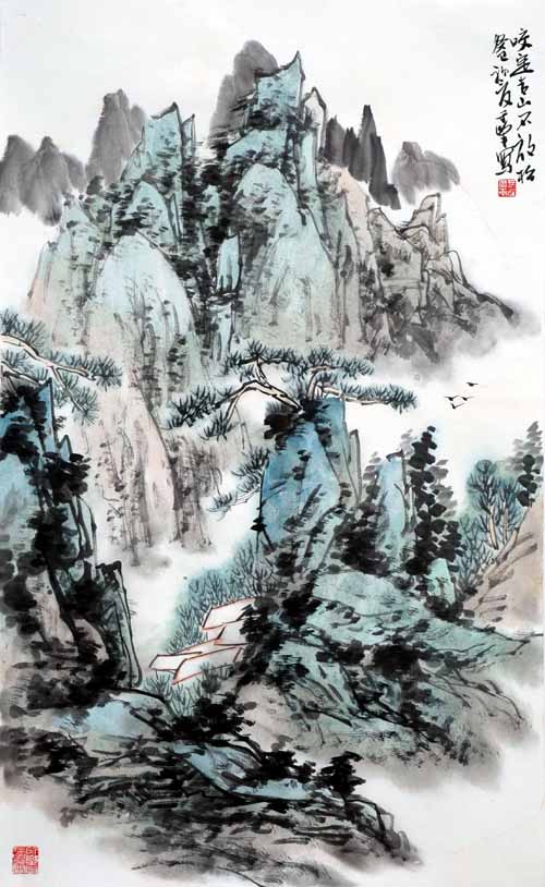 于峰山水画作品欣赏(中国山水画艺术网编辑)
