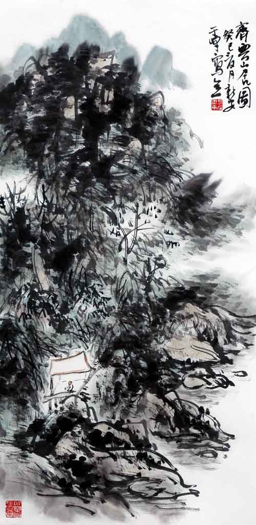 于峰山水画作品欣赏(中国山水画艺术网编辑)