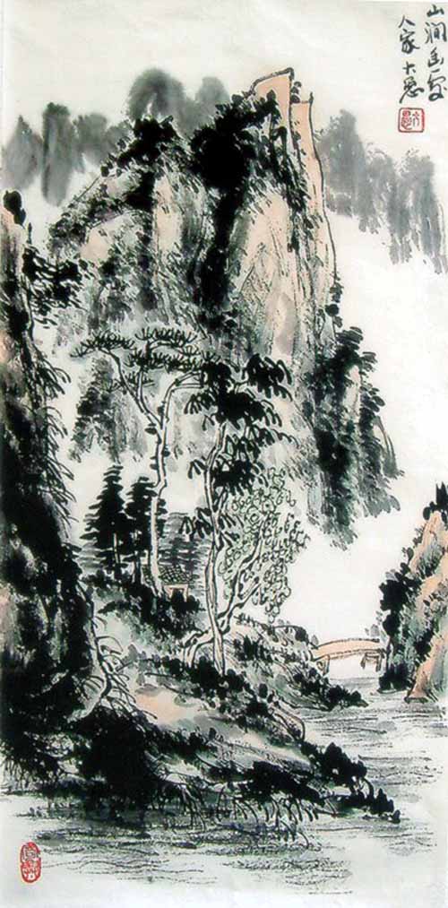 于峰山水画作品欣赏(中国山水画艺术网编辑)