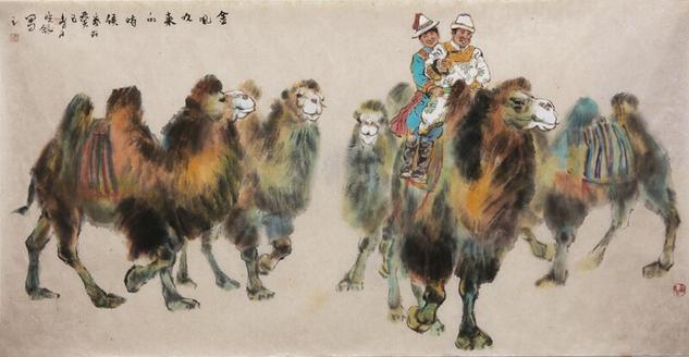 和美西域·王晓银国画展北京吴东魁艺术馆开幕