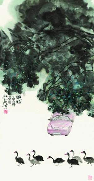 旅居新西兰画家陈培光作品展明日开幕
