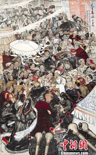 韩书力近百幅作品月底亮相北京 展“西藏画派”风采
