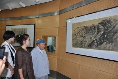 山岳迟重·余乡中国画作品展西安美院美术馆开幕