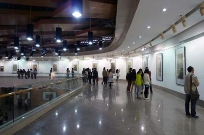 山岳迟重·余乡中国画作品展西安美院美术馆开幕
