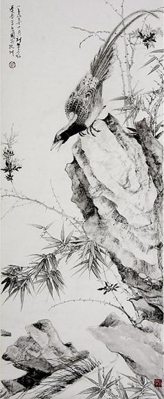 刘明才水墨画作品广东深圳展出