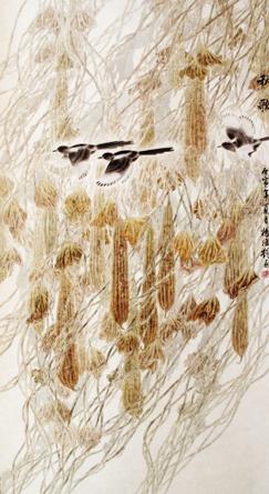 画家杨俊艳:玉手折得数枝花