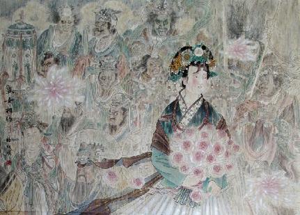 画家杨俊艳:玉手折得数枝花