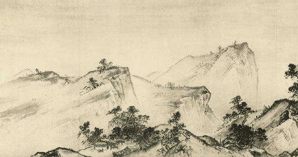 中国山水画历史名作赏析-夏圭《溪山清远卷》