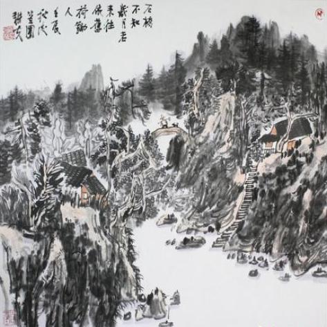 研究自然·何昌林国画作品展亮相广东顺德