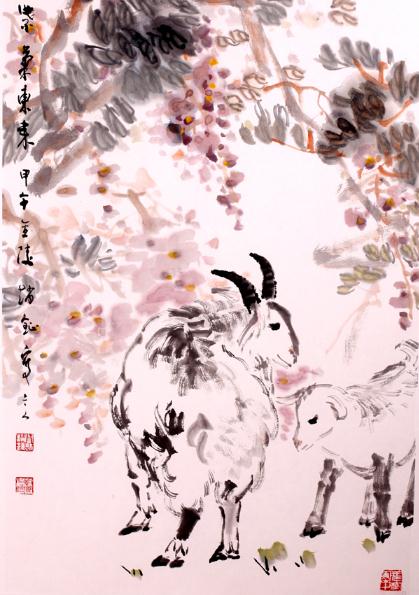 且赋诗心图吉祥 浅说赵钲画羊