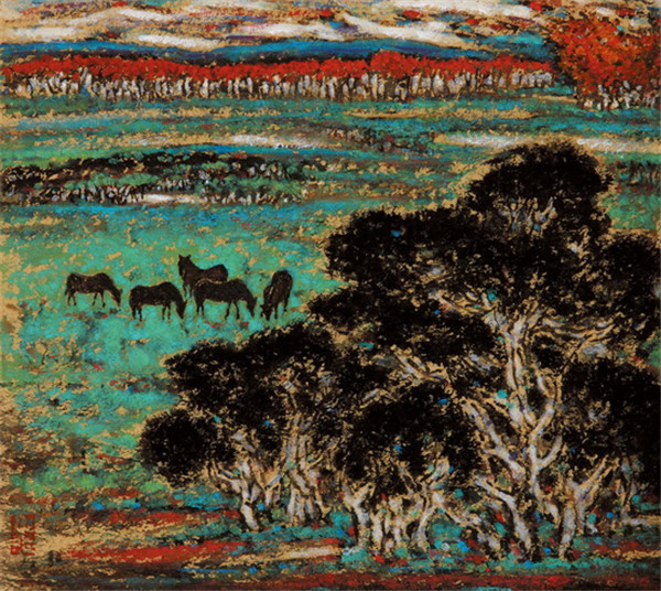 巴楚印象·2014刘文谌彩墨艺术展亮相湖北武汉