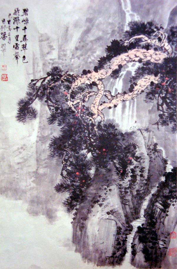 中国山水画大家风采-梁树年先生作品欣赏