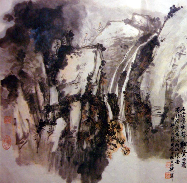 中国山水画大家风采-梁树年先生作品欣赏