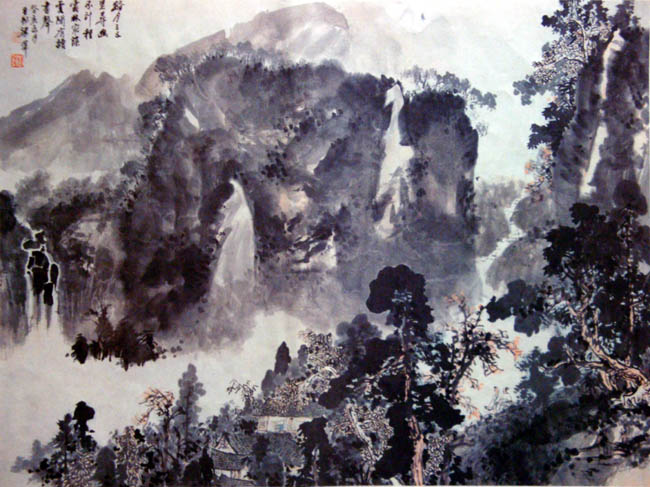 中国山水画大家风采-梁树年先生作品欣赏