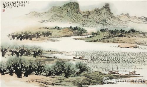 溪山无尽代祀绵远山水画全国巡展天津启幕