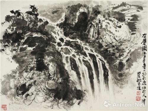 溪山无尽代祀绵远山水画全国巡展天津启幕