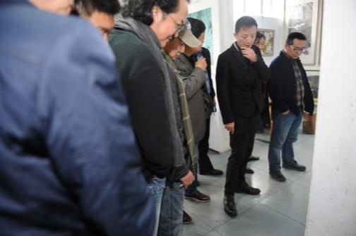 2014美术报艺术节郑忠工作室开放展海安启幕
