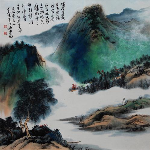 张大千泼彩传人聂振文画展在甘肃美术馆隆重举办