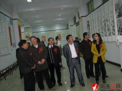 陕西商洛举办寺坡籍书画家作品展