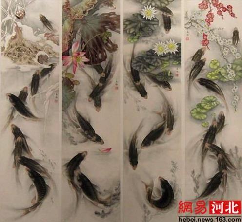 �ӱ�ʡ��ʮһ�조����Ⱥ�ǽ����黭��Ӱ��Ʒչ��Ļ