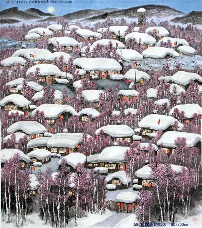 吴国言中国画展在加拿大温哥华开幕